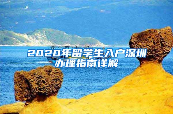 2020年留学生入户深圳办理指南详解