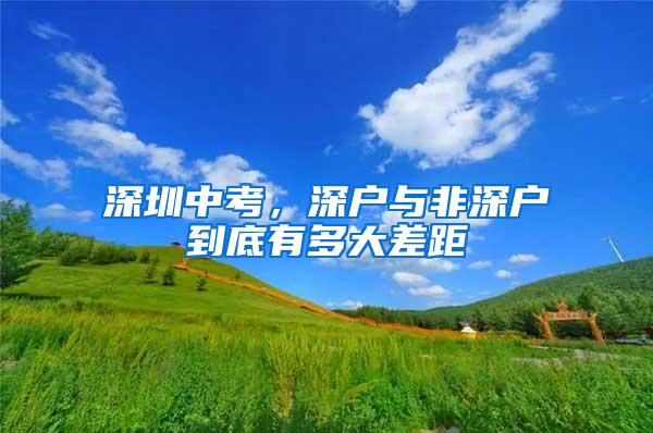 深圳中考，深户与非深户到底有多大差距