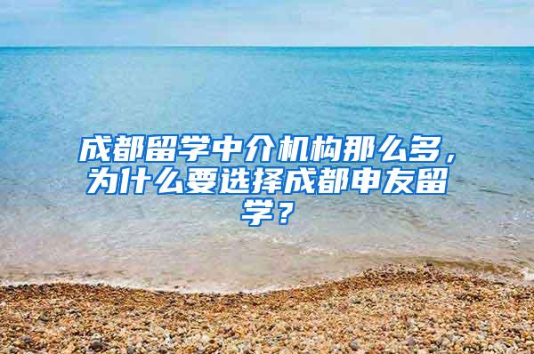 成都留学中介机构那么多，为什么要选择成都申友留学？