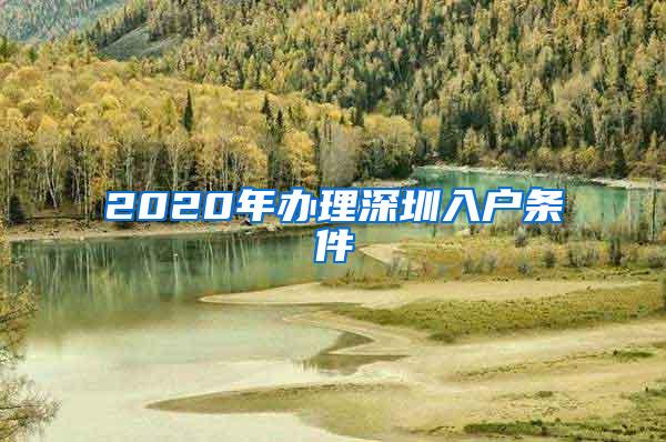 2020年办理深圳入户条件