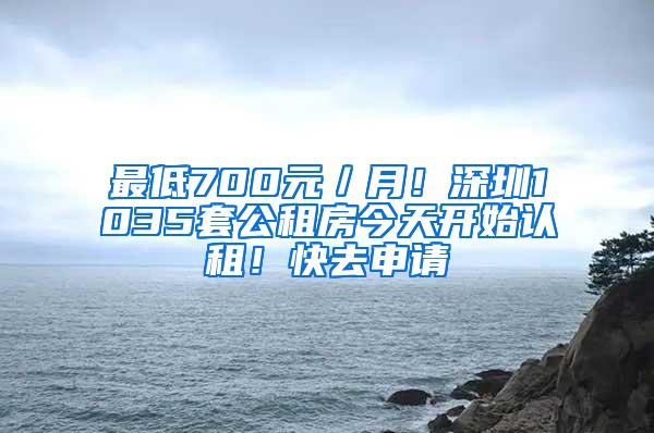 最低700元／月！深圳1035套公租房今天开始认租！快去申请