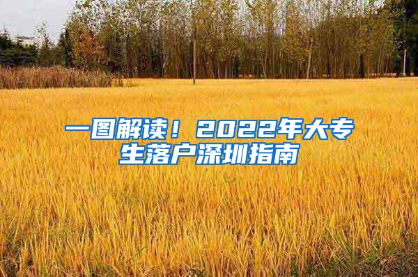 一图解读！2022年大专生落户深圳指南