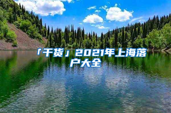 「干货」2021年上海落户大全