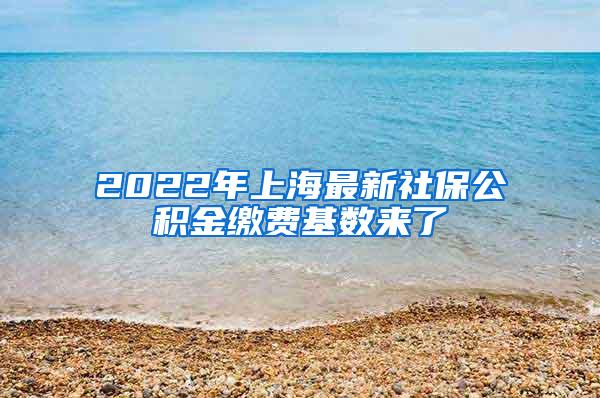 2022年上海最新社保公积金缴费基数来了
