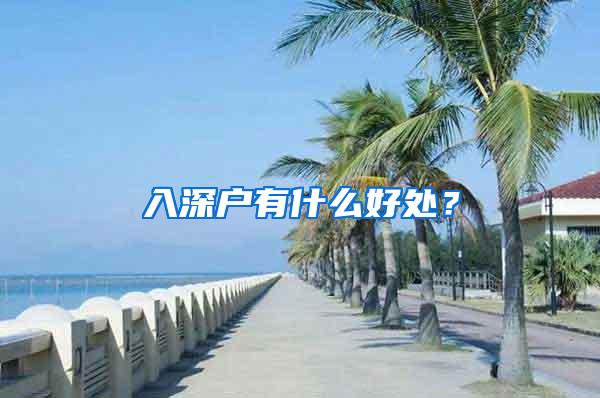 入深户有什么好处？