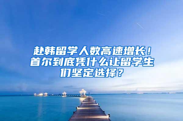 赴韩留学人数高速增长！首尔到底凭什么让留学生们坚定选择？