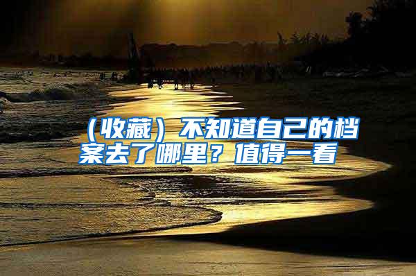 （收藏）不知道自己的档案去了哪里？值得一看