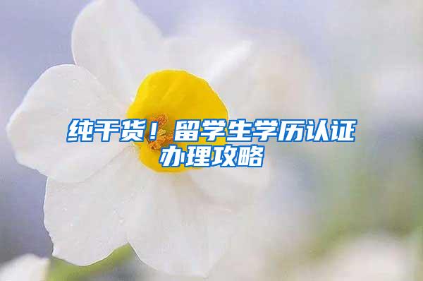 纯干货！留学生学历认证办理攻略