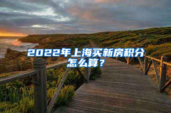 2022年上海买新房积分怎么算？