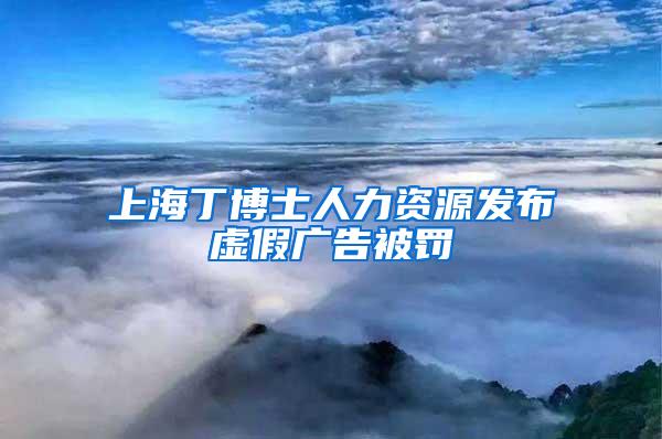 上海丁博士人力资源发布虚假广告被罚