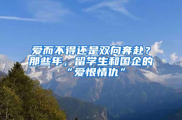 爱而不得还是双向奔赴？那些年，留学生和国企的“爱恨情仇”