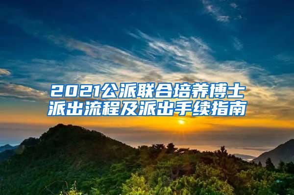 2021公派联合培养博士派出流程及派出手续指南