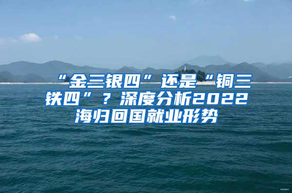 “金三银四”还是“铜三铁四”？深度分析2022海归回国就业形势