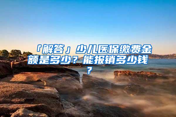 「解答」少儿医保缴费金额是多少？能报销多少钱？