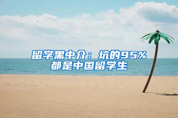 留学黑中介：坑的95%都是中国留学生