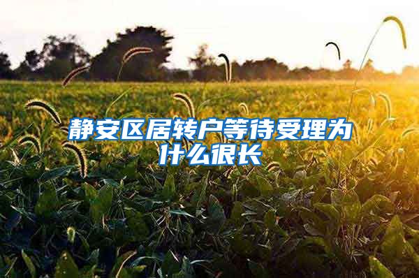静安区居转户等待受理为什么很长