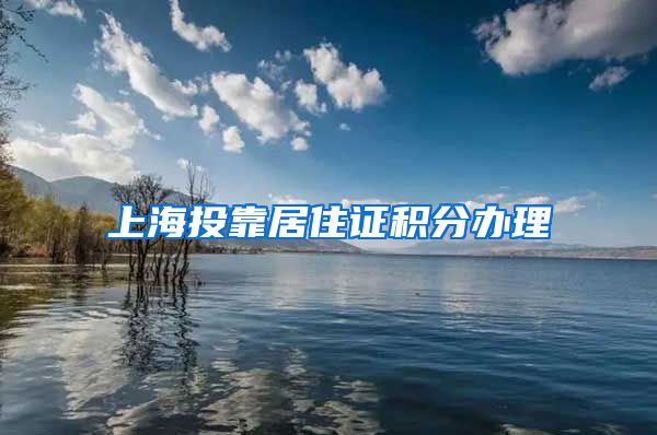 上海投靠居住证积分办理