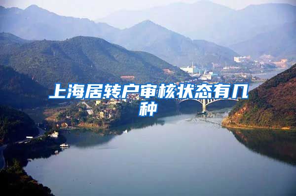 上海居转户审核状态有几种
