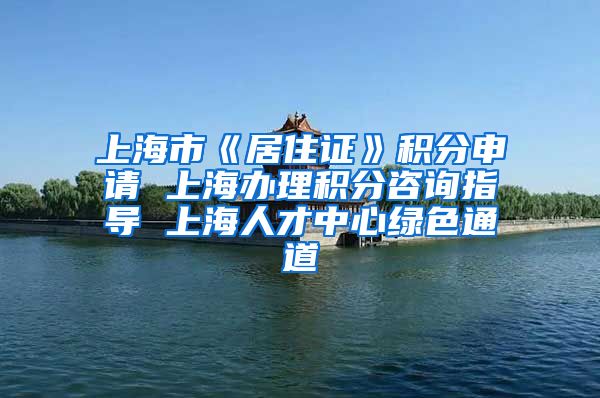 上海市《居住证》积分申请 上海办理积分咨询指导 上海人才中心绿色通道