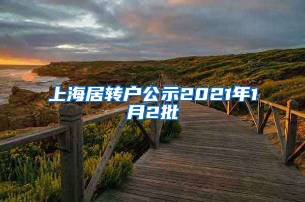 上海居转户公示2021年1月2批