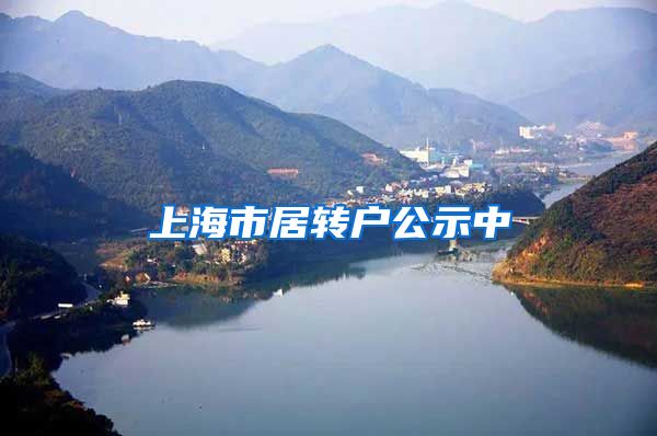 上海市居转户公示中