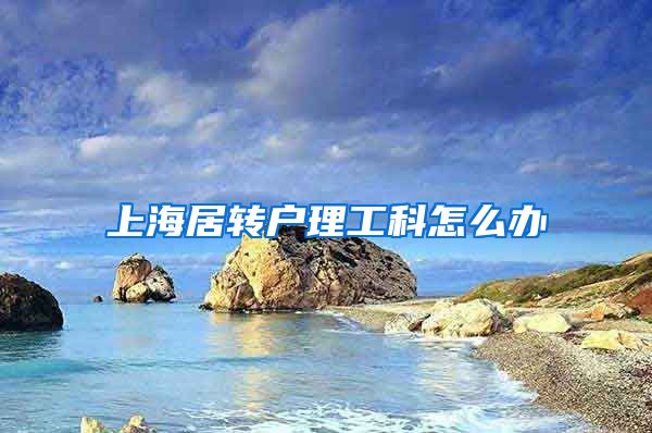 上海居转户理工科怎么办