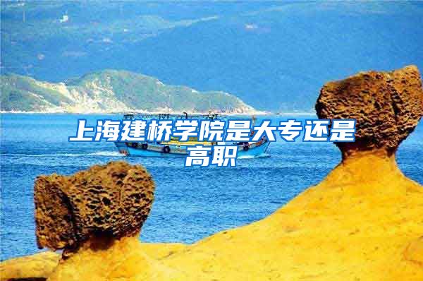 上海建桥学院是大专还是高职