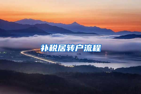 补税居转户流程