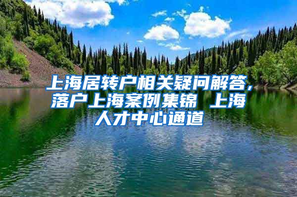 上海居转户相关疑问解答,落户上海案例集锦 上海人才中心通道