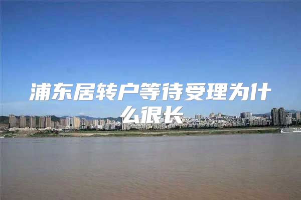 浦东居转户等待受理为什么很长