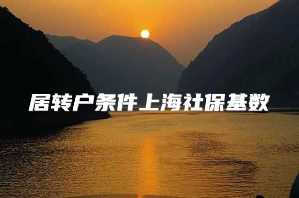 居转户条件上海社保基数
